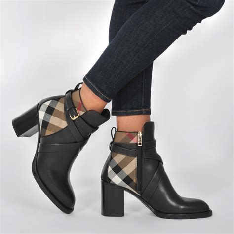 burberry check boots